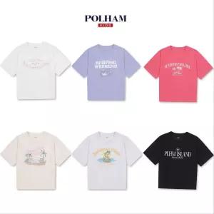 [폴햄키즈]여아) 폴키베어 플레이티드저지 그래픽 반팔티_CC