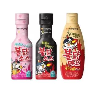 삼양 불닭소스 3종 불닭소스1개 까르보불닭소스1개 불닭마요소스1개