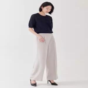 [지센]핏센 핀턱 와이드 밴딩 슬랙스 LOFPP301_LB