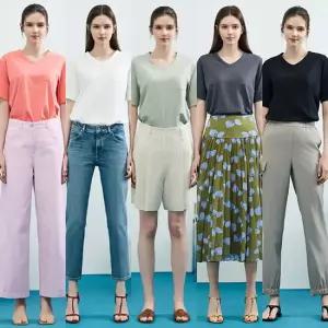 25SS 최신상 오가닉 코튼 슬럽 여성 티셔츠 5종 MD252F0510TS