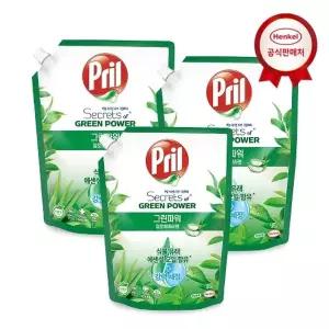 [헨켈][비밀] 프릴 주방세제 그린파워 1L x 3