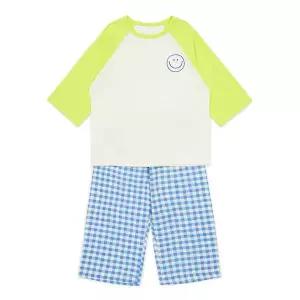 [래핑차일드] 우븐체크 7부상하세트 (85129-715-08)