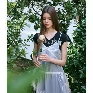 [에고이스트][Blue Label] 언발 시스루 레이어드 원피스 (ER2OOP07)[35259825]