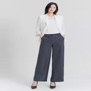 핏센 쿨 와이드 밴딩 슬랙스 LOPTP401_DG