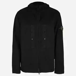 스톤아일랜드 5S 4100091 S0010 V0029 와펜 패치 수피마 코튼 자켓 블랙