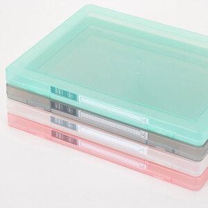 SD 인덱스 화일케이스 심플 클리어 파스텔 컬러 23형 小 다용도 서류 문서 보관 정리 박스함 A4