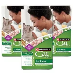 퓨리나 캣차우 인도어 고양이 사료 2.86kg x 4개