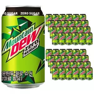 롯데 마운틴듀 제로 355ml x 48캔 (24캔 2박스)