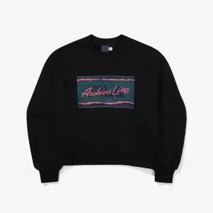 [휠라](광주신세계)[FILA] 아카이브 세미크롭 맨투맨 (FE2POF6101F_BLK)