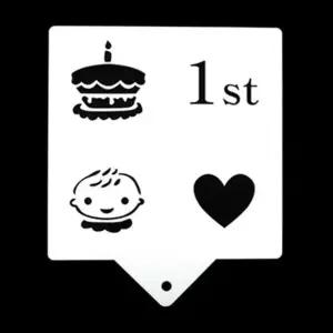 초코장식스텐실 첫돌 선물 떡 케이크 스텐실장식 (WFJ19CW)