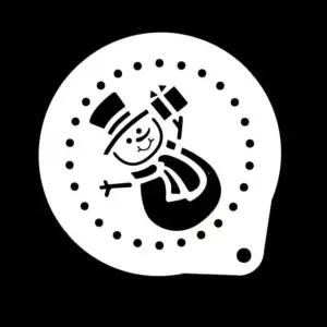 행사스텐실 초콜릿 장식 눈사람 아트 스텐실판 (WFJ19C6)