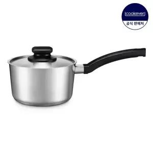 쿡에버 IH 인덕션 Noir 스텐 편수 냄비 16cm