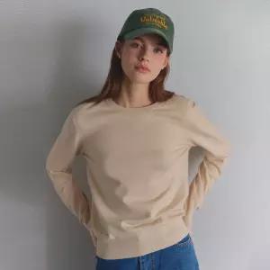 비키~베이직 소매 슬릿 라운드넥 풀오버 (TJUCX9902)