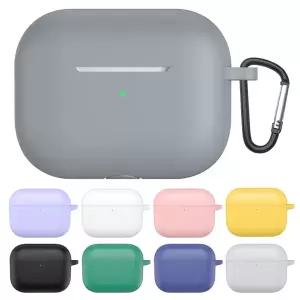 에어팟 프로3세대 파스텔컬러 슬림 일체형 실리콘 카라비너 키링 고리 케이스