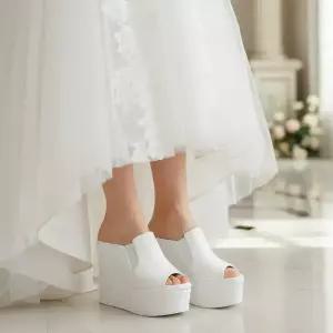 피카소 발편한 키높이 웨딩 촬영 통굽 슬리퍼 웨딩슈즈 12cm 14cm