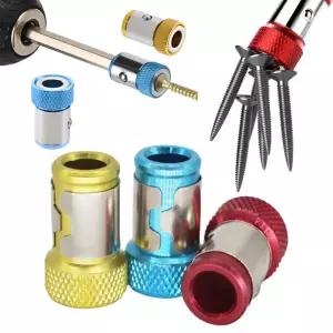 나사 볼트 자석 고정 자화기 1개 홀더 드라이버 초강력 전동 드릴 링 원형 비트 논슬립