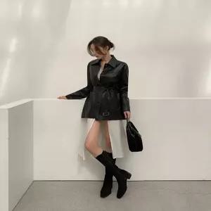 [다바걸][DB made] 노틸레더벨트자켓