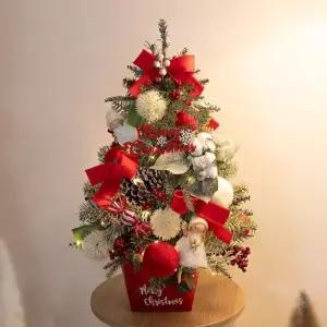 플라워트리 크리스마스 미니트리 화분 레드 볼 베리 60cm 장식