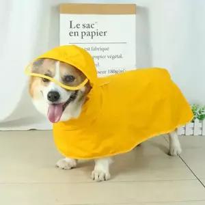 강아지 투명 캡모자 우비 2XL 1P 애견 레인코트 비옷