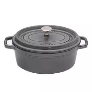 [롯데백화점]스타우브 타원형 꼬꼬떼 냄비 23cm 그레이(ST102318)