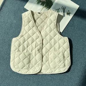 다이아퀼팅경량조끼 패딩베스트 누빔 겨울 깔깔이