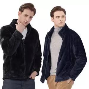 EXR 남성 보아 후리스 자켓 블랙 /네이비