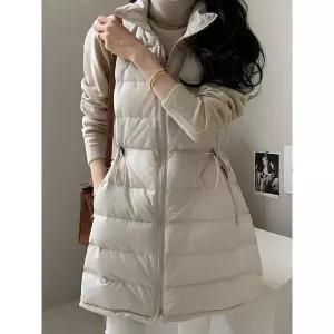 [하프클럽/예쎄]허리 스트링 하프 경량 패딩베스트 (S5WVT021A)