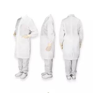 방진복 방진 가운 기본 Y카라형 미얀마산/방역복/위생/작업복/도장복/상의/무균/전기전차/바이오/워크/웨어