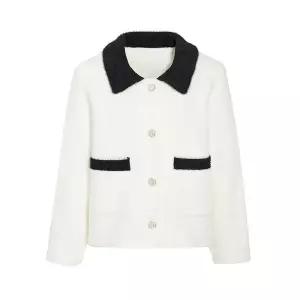 [JJ지고트](센텀시티점)밍크 금장골드 배색 가디건 GRCN1CD321