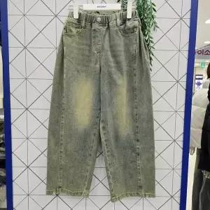 [에꼴리에] 주니어 사이드 폴딩 빈티지 블루진 26A5281_GN