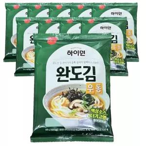 삼립 하이면 완도김 우동 205g 10개