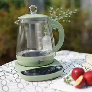 트레마 내열유리 티포트 전기주전자 온도 시간 세팅 (스텐304 거름망 포함) 1.5L