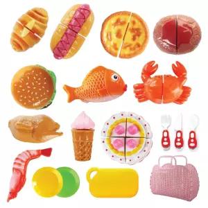 [젠토이] 베이커리&생선 18종 세트 / 바구니 포함 주방놀이 역할놀이