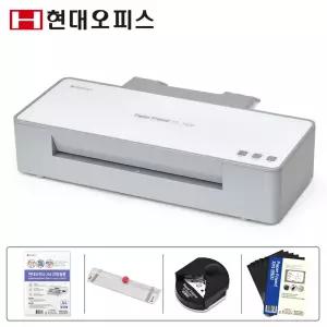 [현대오피스] A3 코팅기 PL-7906 +코팅지+트리머재단기+코너라운더+자석코팅지 6롤러 빠른예열 안티잼 자동절전 오토센스
