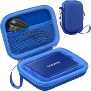 삼성 T7용 Lacdo 하드 휴대용 SSD용 케이스 / T7 터치 SSD 외장 솔리드 스테이트 드라이브 500GB 1TB 2TB