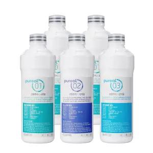 [본사직영] 퓨리얼 직수 정수기 정품 필터 1년치 세트 + 클린서비스키트