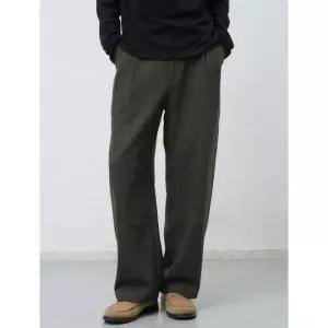 매장정품 제너럴아이디어 MAN 울 클래식 투턱 슬랙스 [KHAKI] SBE4M11011