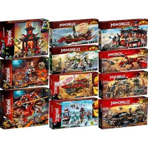 닌자고 스타일 호환 블럭 드래곤 피규어 세트 스켈레톤 마법사 신전  훈련소