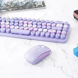 사무용 무선 미니 키보드 무소음 마우스 세트 컴스 SK351