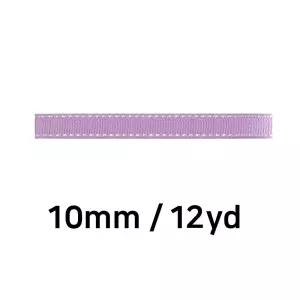 골직 스티치 롤 리본 10mm 연보라/장식 꽃포장 타이 줄 포장용 장식용 골지 공예용 꽃다발 디자인 재료