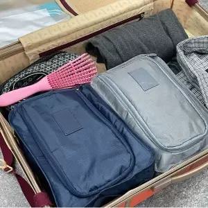 [하프클럽/]신발파우치 신발 보조가방 그레이 주머니 여행용