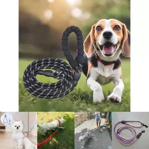 리드줄 중형견 목줄 강아지 산책줄 10mm 1.7M/반려동물 용품 목걸이 개줄 애견 와이어 애완견 반려견 끈