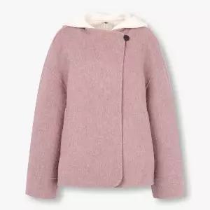 [롯데백화점]보브 디태처블 니트 후드 울 자켓 (7124410102)