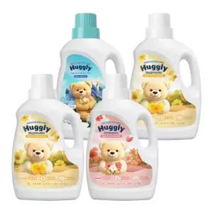 [3L 4개] 허글리 초고농축 섬유유연제 허글리선샤인 노벨라코튼 미스틱퍼퓸