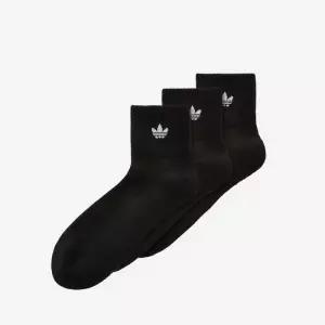 [아디다스] 미드 발목 양말 3켤레 팩 블랙 151110209