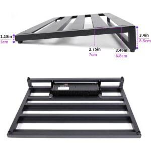 페달 보드 트레인 거치대 x Ghost Fire BIG 이펙터 합금 15.7인치 V 24인치 24 기타 TOE