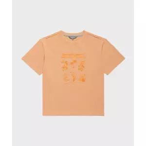 머렐 라이프 플라워그래픽 반팔 티셔츠 LIGHT BURGUNDY M24M2-WHT604LBD 927290