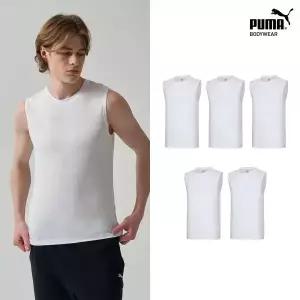 [푸마 바디웨어] 남성 메쉬 백 페널 런닝 5종(화이트)