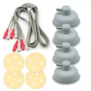 간섭파 ICT 도자컵(암) 1조 4개+MD 도자선(수) 1조 4선+A타입 간섭파 스펀지 원형(구멍있음) 5.5cm 1조(4개)