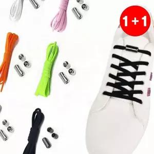 운동화 끈 자석 신발 끈 클립 매듭 없는 고무 줄 캡슐 잠금